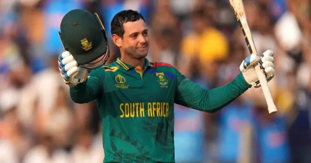 Quinton de Kock Becomes First South African Player To Hit 500+ Runs In A ICC ODI World Cup Edition